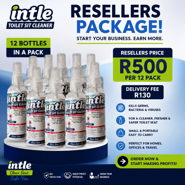 INTLE Toilet Sit Cleaner – Reseller Pack (12 Bottles)