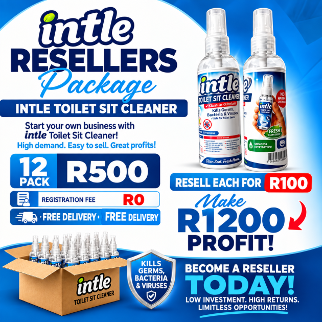 INTLE Toilet Sit Cleaner – Reseller Pack (12 Bottles)